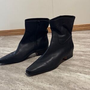 Steve Madden dusty leather block heel boot